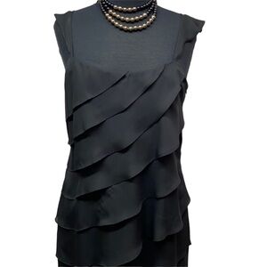 Bianca Nygard Diagonal Ruffled Tiers Dress